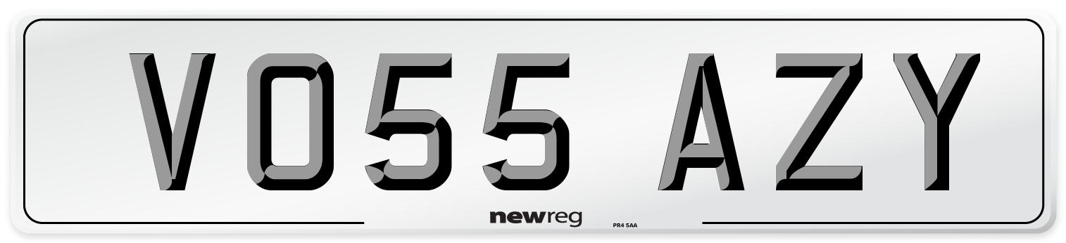 VO55 AZY Number Plate from New Reg